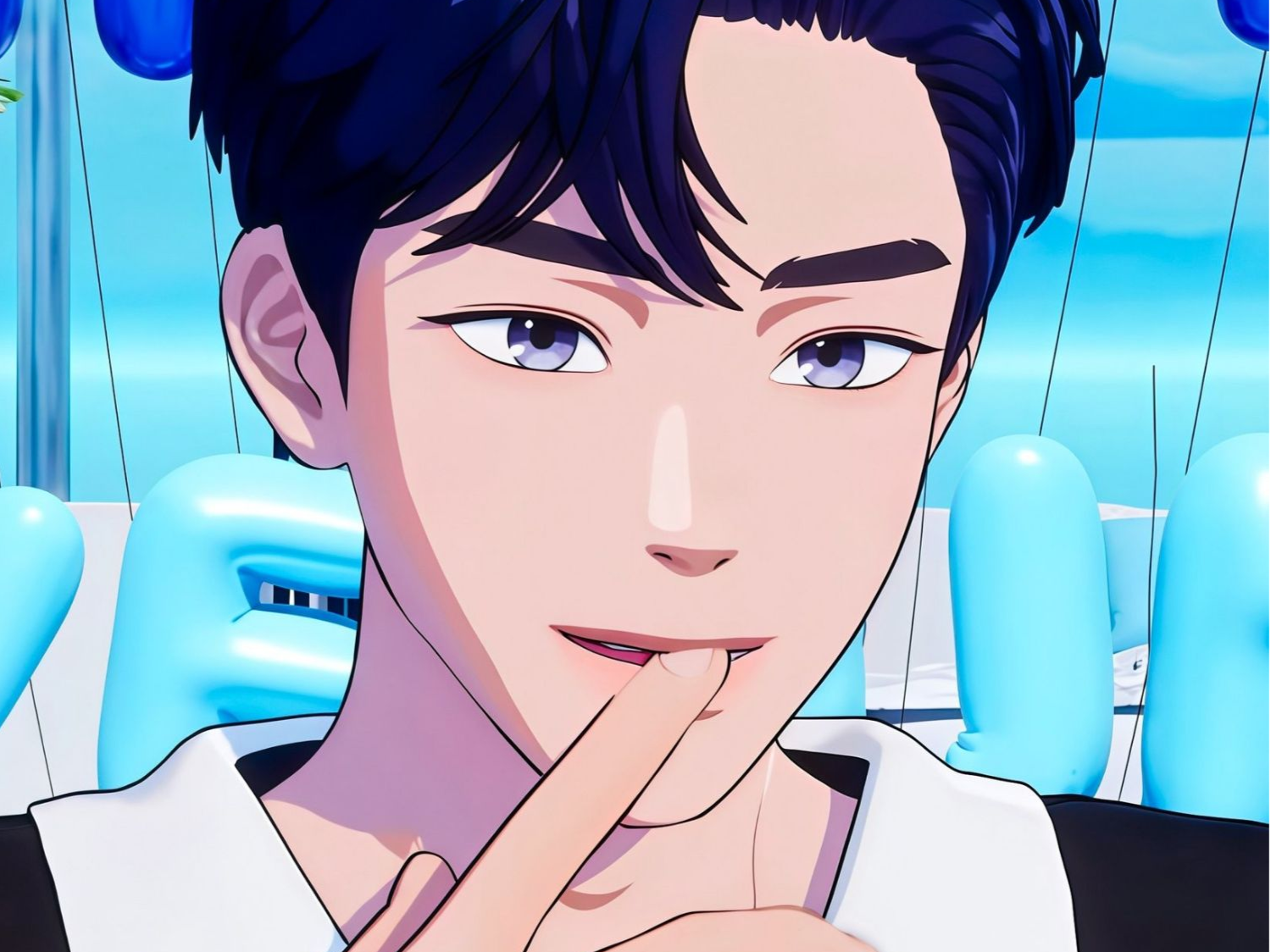 The blue mermaid loves the land. thumbnail