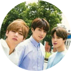 정국, 지민, 태형 image